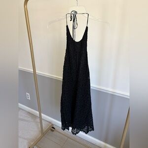 Vintage Chrochet Black Lace Dress